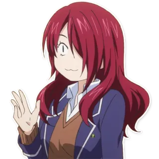 👋 anime, girl, cartoon, character telegram sticker