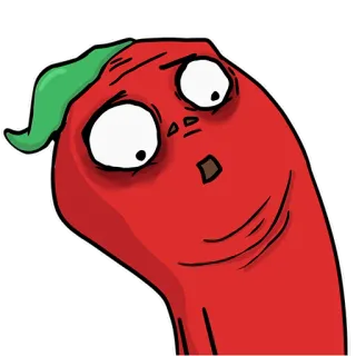 😲 고추, 야채, 만화, 웃긴, 음식 telegram sticker