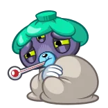 🤒 sakit, kartun, termometer, sakit, pilek telegram sticker