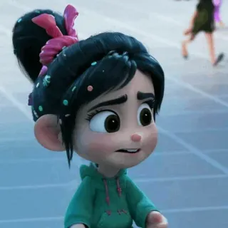💎 Vanellope von Schweetz Wreck-It Ralph vanellope, ralph spaccatutto, disney, cartone animato, animazione, film, adesivo telegram sticker