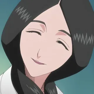 🐈‍⬛ Retsu Unohana Bleach anime, manga, character, portrait, smiling, woman telegram sticker