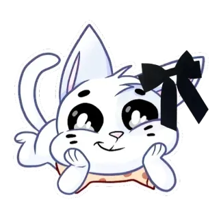 ❓ 猫, 子猫, 動物, かわいい, 可愛い, ステッカー telegram sticker