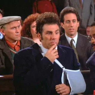 🤔 Kramer Seinfeld Kramer, Seinfeld, Comedia, Televisión, Personaje, Tribunal telegram sticker