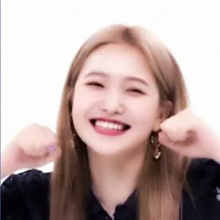 😆 mujer sonriendo, retrato, feliz, K-pop, ídolo, alegre telegram sticker