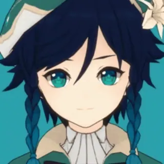 😊 Venti Genshin Impact アニメ, ビデオゲーム, 原神, ウェンティ, キャラクター, ゲーム telegram sticker