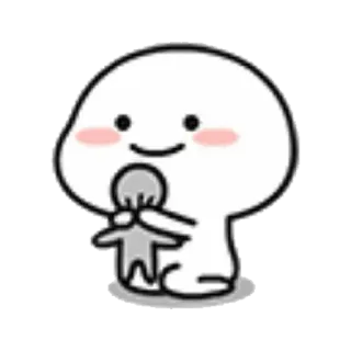 😠 可爱, 卡哇伊, 简单, 卡通, 插画 telegram sticker