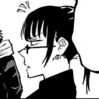 🥢 Maki Zenin Jujutsu Kaisen Anime, Manga, Jujutsu Kaisen, Maki Zenin, Personaggio whatsapp sticker