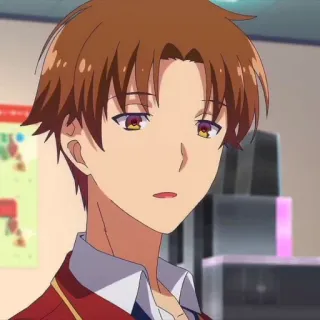 🔗 Kiyotaka Ayanokoji Classroom of the Elite Anime, Schüler, Ernst, Braune Haare, Classroom of the Elite whatsapp sticker