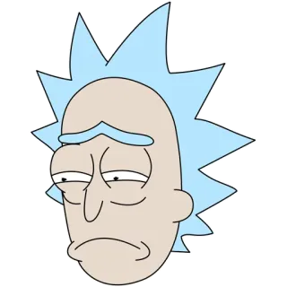 😭 Rick Sanchez Rick and Morty rick y morty, dibujos animados, rick sanchez, adult swim, animado telegram sticker