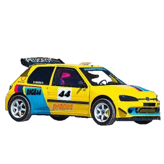 🚚 peugeot, voiture, rallye, course, véhicule whatsapp sticker