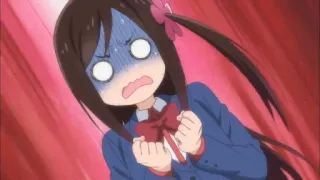 😱 anime, girl, scared, worried, anxious telegram sticker