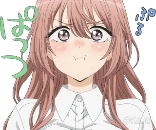 😤 ぱっ Anime, Garota, Fofa, Mangá telegram sticker
