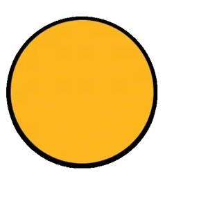 🤫 amarillo, círculo, simple, abstracto whatsapp sticker