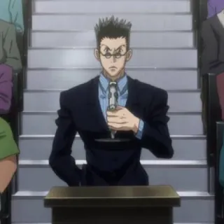 🇯🇵 Leorio Paladiknight Hunter x Hunter anime, manga, leorio, hunter x hunter, character telegram sticker