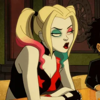 🎪 Harley Quinn 할리 퀸, 만화, DC 코믹스, 악당, 안티 히어로 telegram sticker