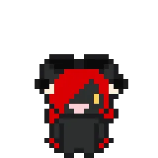 😼 Pixelkunst, Dämon, süß, Figur, Monster, Fantasy telegram sticker