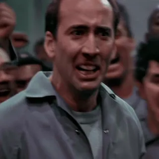 😭 Nicholas Cage Con Air Schauspieler, Film, Gefängnis, Action, Käfig telegram sticker