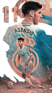 🇪🇸 Marco Asensio @azul723 Instagram bóng đá, bóng đá, thể thao, cầu thủ, real madrid, asensio telegram sticker