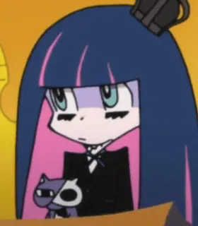 💗 Stocking Panty & Stocking with Garterbelt Anime, Strumpf, Cartoon telegram sticker