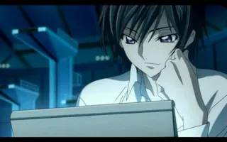 🤔 Lelouch Lamperouge Code Geass Anime, Lelouch, Code Geass, Charakter telegram sticker