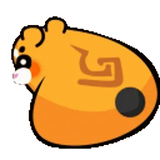 🐻 criceto, animale, cartone animato, carino telegram sticker