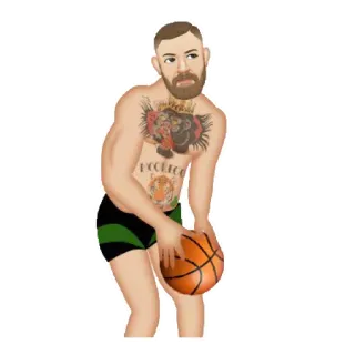 🏀 Conor McGregor conor mcgregor, basketball, tatouage, sport, athlète, combattant telegram sticker