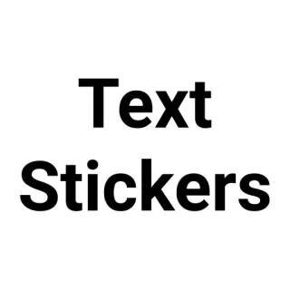 💬 Text Stickers texte, stickers, étiquette whatsapp sticker