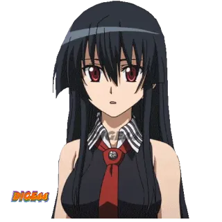 😯 Akame Akame ga Kill! Anime, Cartoon, Akame, Akame ga Kill, Meisje, Karakter telegram sticker