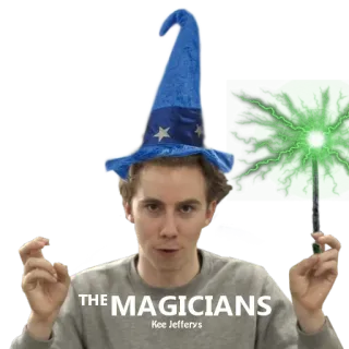🔮 The Magicians THE MAGICIANS
Kee Jefferys 魔法, 巫师, 魔术师, 基·杰弗里斯, 娱乐, 奇幻, 电视剧 telegram sticker