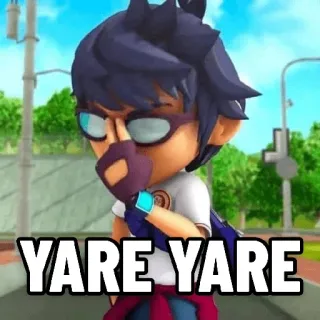 😒 YARE YARE telegram sticker