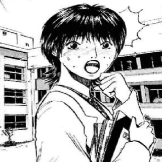 😲 Anime, Manga, Scolara, Sorpresa, Shock, Teenager telegram sticker