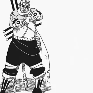 🐙 Killer Bee Naruto anime, manga, ninja, swords, fighter telegram sticker