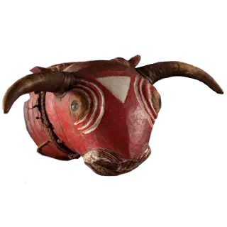🐂 маска, животное, бык, культура, искусство, этнический telegram sticker