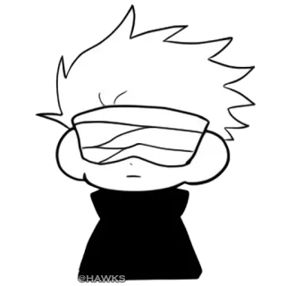 😐 @HAWKS Anime, Cartoon, Figur, Sticker, Fanart, Manga, HAWKS telegram sticker