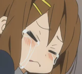 😭 anime, pianto, triste, ragazza, emotivo whatsapp sticker