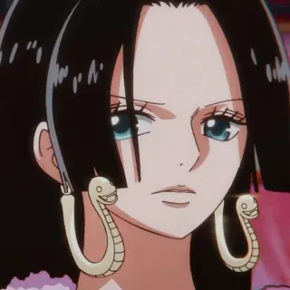 💗 Boa Hancock One Piece Anime, Cartoon, Figur, Frau, Schlange, One Piece telegram sticker