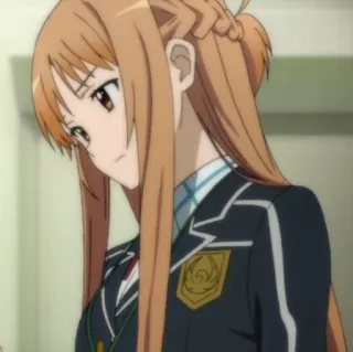 😶 Asuna Yuuki Sword Art Online Anime, Kobieta, Postać, Japoński, Animacja telegram sticker