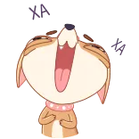 😂 Hund, Cartoon, Tier, süß, fröhlich, animiert whatsapp sticker