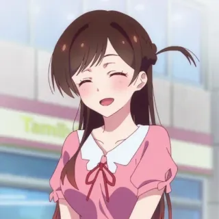 🧣 Chizuru Ichinose Rent-A-Girlfriend Anime, Ragazza, Sorriso, Felice, Carina, Chizuru Ichinose, Rent-a-Girlfriend telegram sticker
