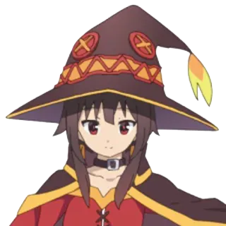 😅 Megumin Konosuba Anime, Manga, Bruja, Mago, Lindo, Chica, Megumin, Konosuba telegram sticker
