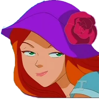 😶 Samantha Simpson Totally Spies! kartun, animasi, mata-mata, semanggi, Alex, Sam telegram sticker