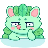 🫠 การ์ตูน, สัตว์, น่ารัก, ภาพประกอบ telegram sticker