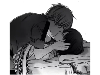 💋 Kuss, Liebe, Paar, Romantik, Anime, Manga, Zuneigung whatsapp sticker