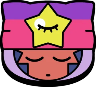 💤 sleepy, star, eyes closed, cartoon, face telegram sticker