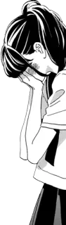 😳 anime girl, crying, school uniform, sad whatsapp sticker