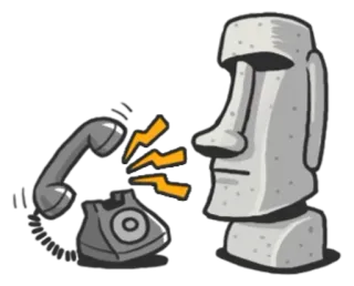 Stone Man Moai  @SeanChannel telegram stickers