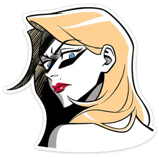 😒 wanita, pirang, marah, ilustrasi, perempuan, orang, stiker telegram sticker