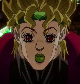 😐 Dio Brando JoJo's Bizarre Adventure Anime, Manga, Jojo, Dio, Bösewicht, Charakter, Jojos bizarre Abenteuer telegram sticker