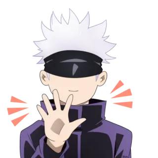 👋 Gojo Satoru Jujutsu Kaisen Anime, Gojo, Satoru, JJK, Czarodziej whatsapp sticker