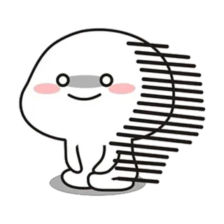 😐 Blob, Mono, Velocidad, Movimiento, Corriendo whatsapp sticker